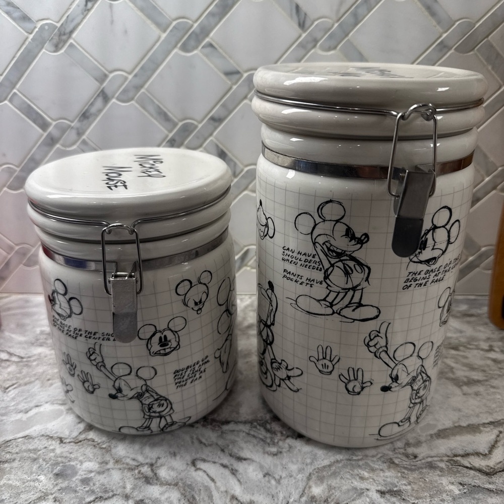 Disney Mickey Mouse Ceramic Storage Set